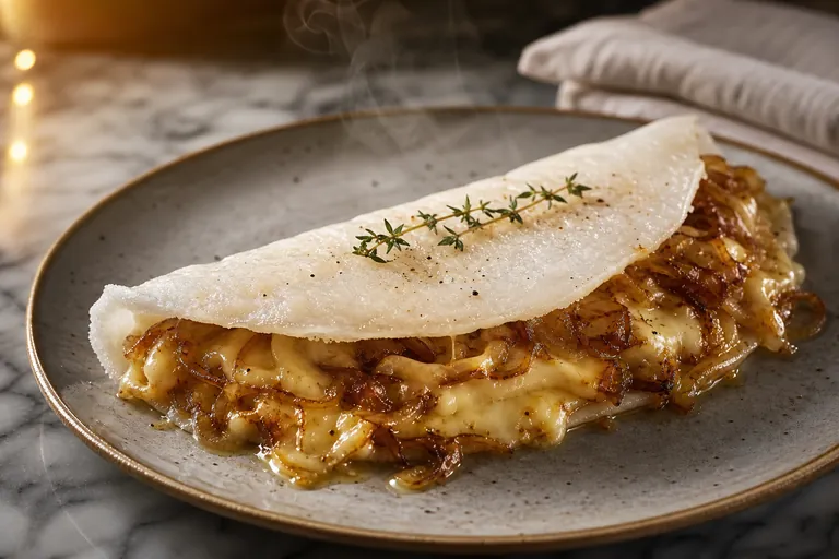 French onion tapioca
